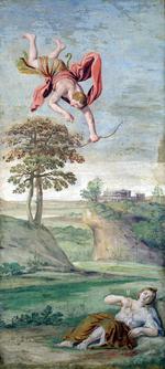 欧洲12-19世纪油画五_DOMENICHINO - Apollo slaying Coronis